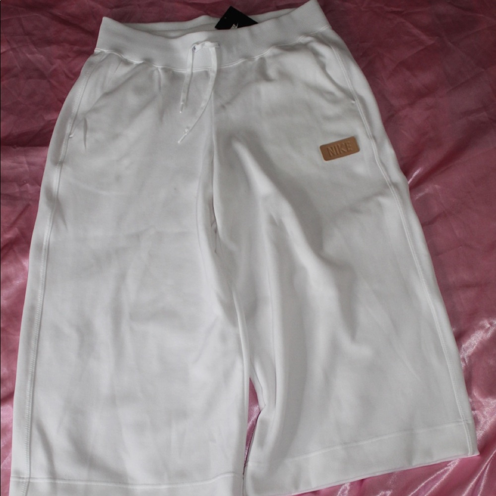 White Nike Capri Shorts